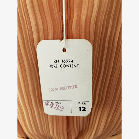 Vtg 70s Deadstock Cocktail Party Dress 10 - Picture 10 of 13